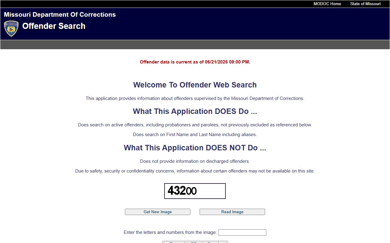 Chariton County inmate lookup Missouri DOC offender search